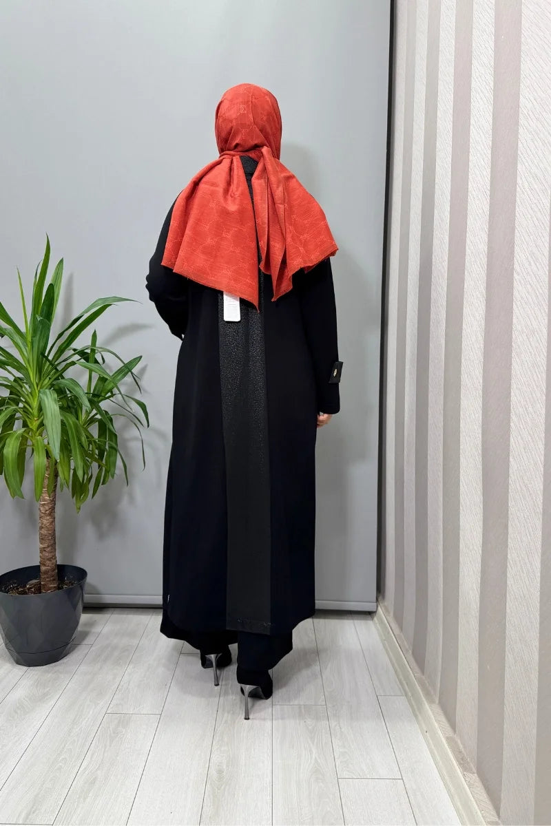 Mascara Deri Detaylı Kap Siyah 56MK 6107