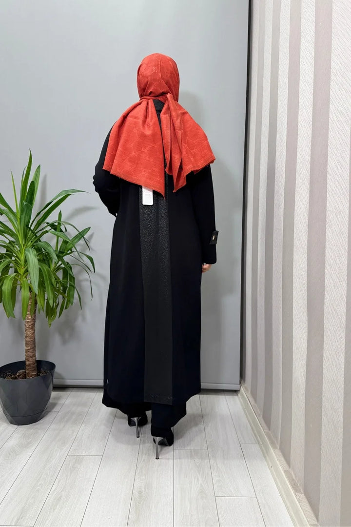 Mascara Deri Detaylı Kap Siyah 56MK 6107
