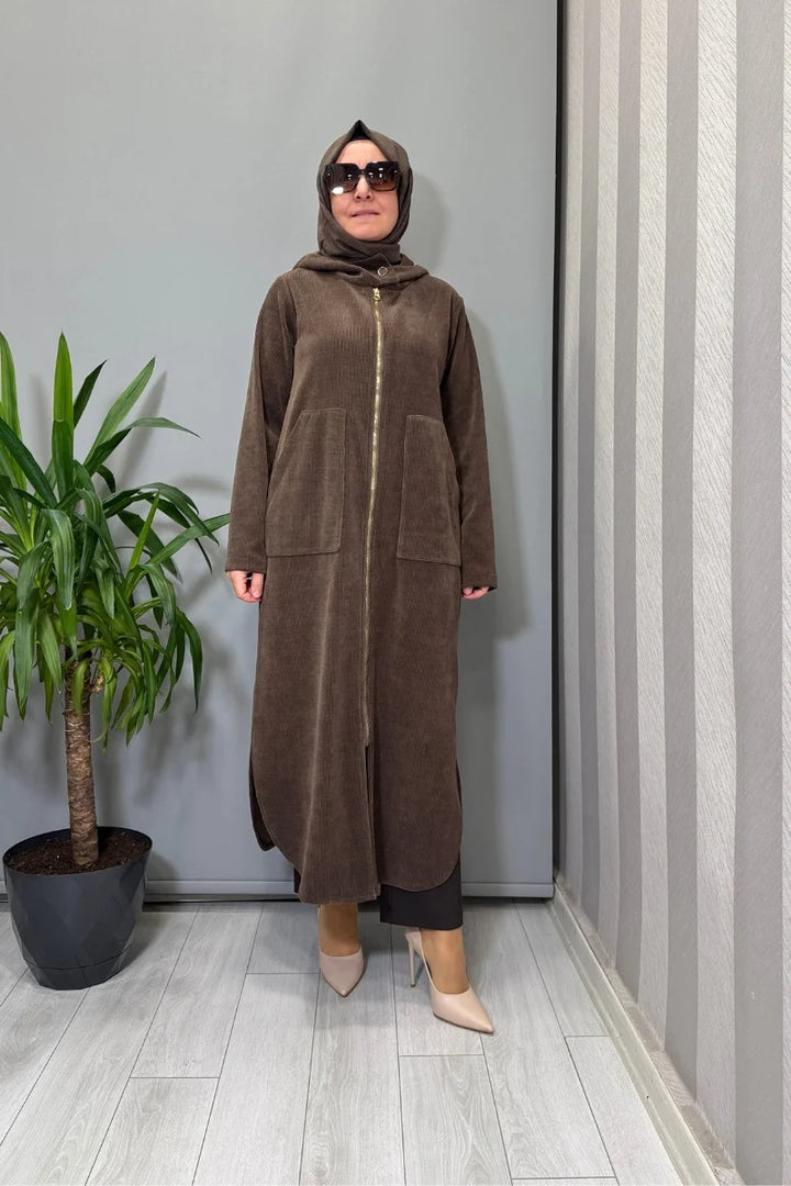 Mascara Önü Fermuarlı Kap Kahve 56MK 6134