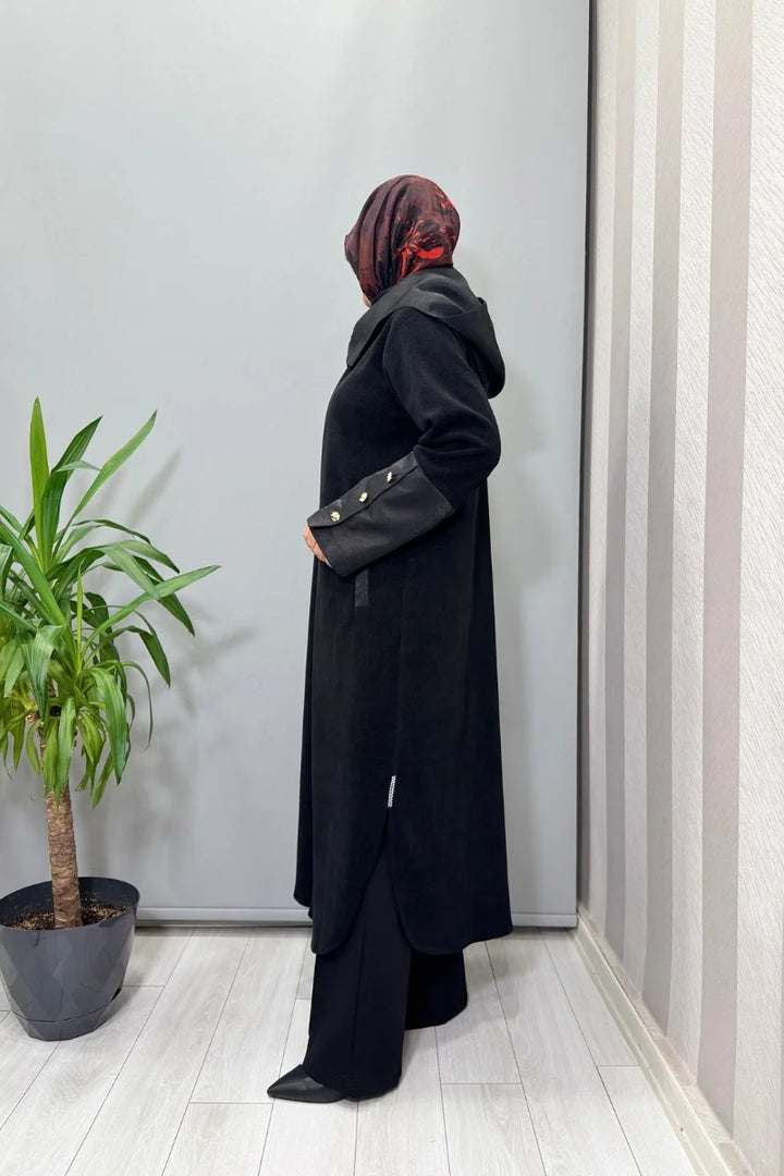 Mascara Önü Fermuarlı Kap Siyah 56MK 6135