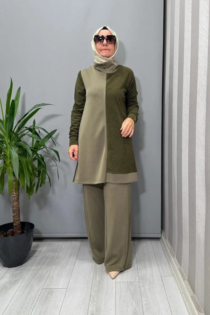 Mascara Tunik Pantolon Takım Yeşil 56MK2131- 3128