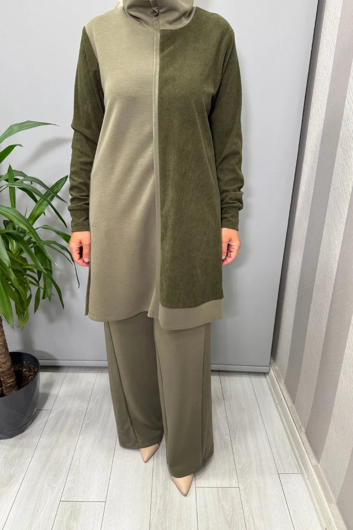 Mascara Tunik Pantolon Takım Yeşil 56MK2131- 3128
