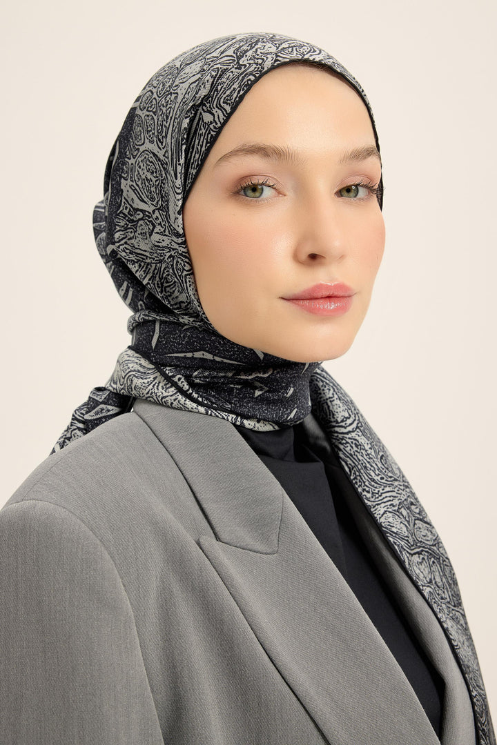 Maisa Merz Mulberry İpek Şal - Antrasit