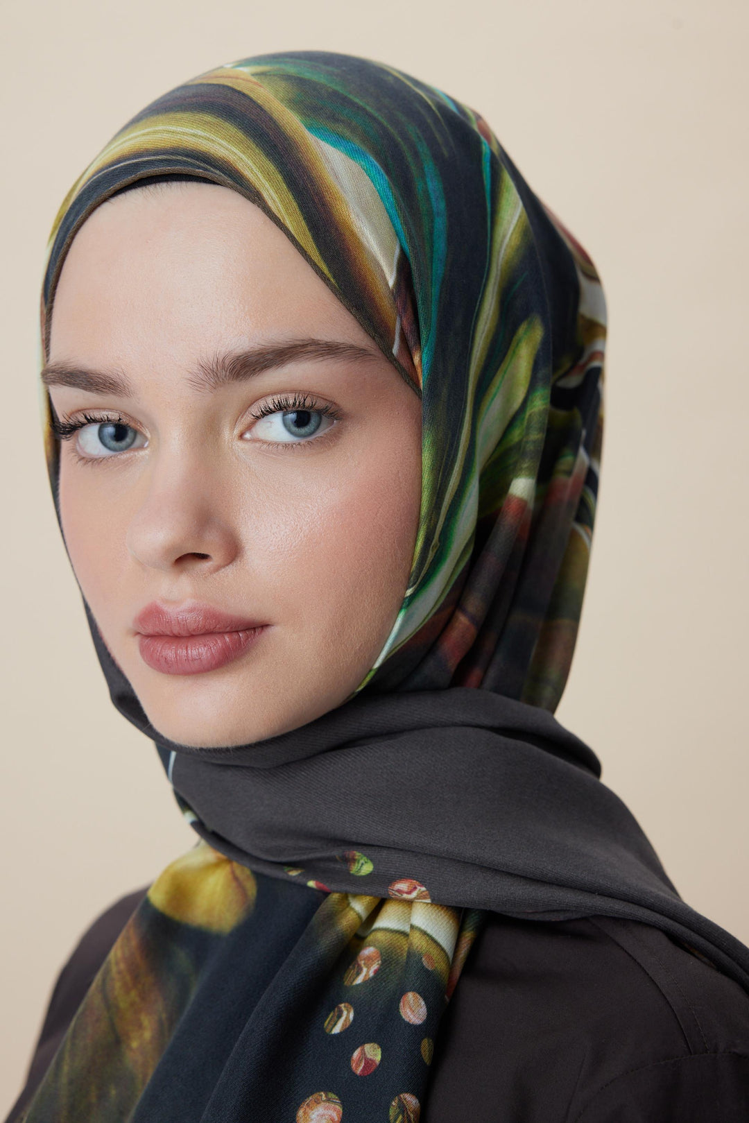 Maisa MEVCE PAMUK İPEK ŞAL 70*190 CM - KAHVERENGİ