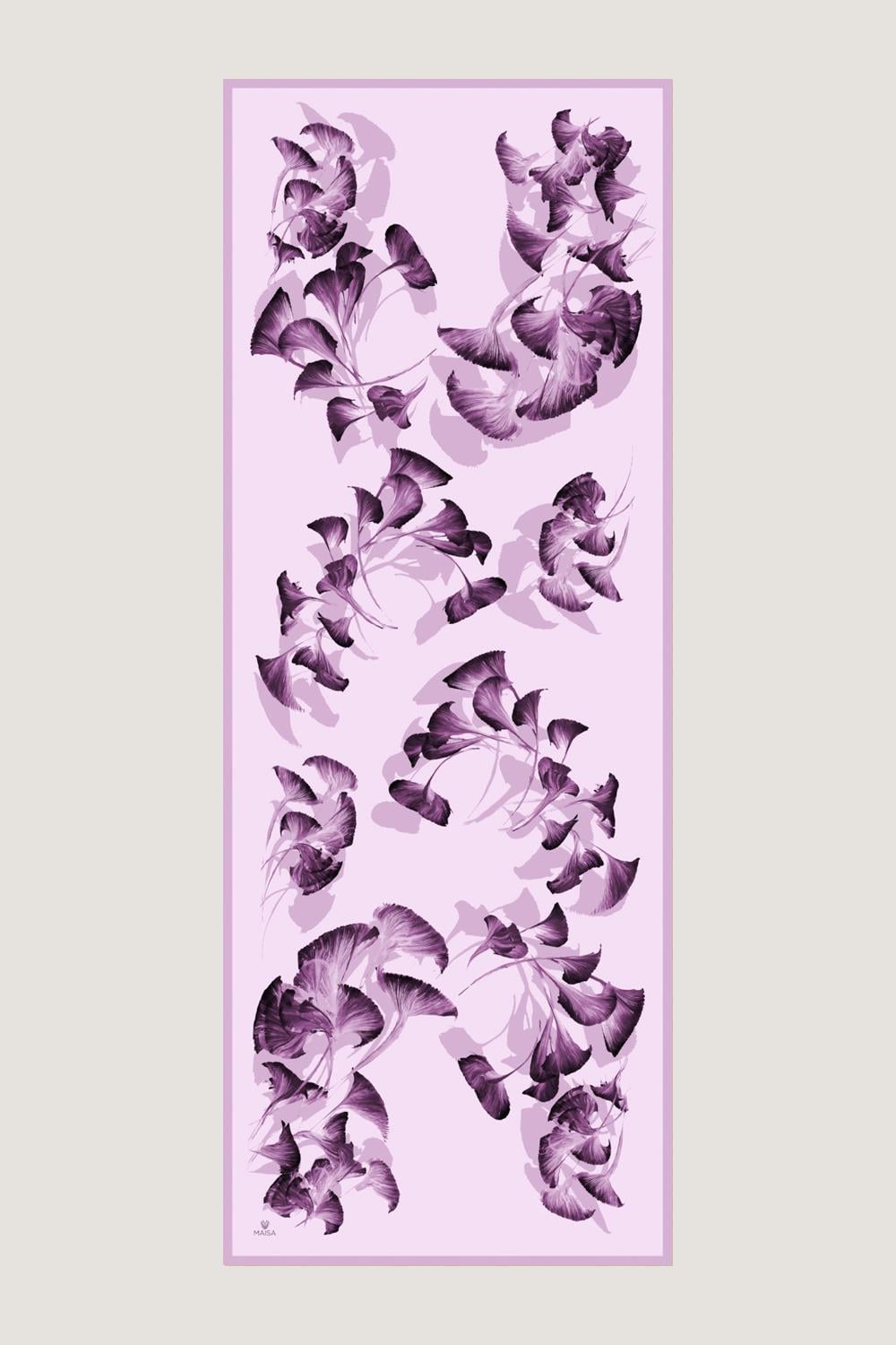 MİSK PAMUK İPEK ŞAL 70*190 CM - Lila 
