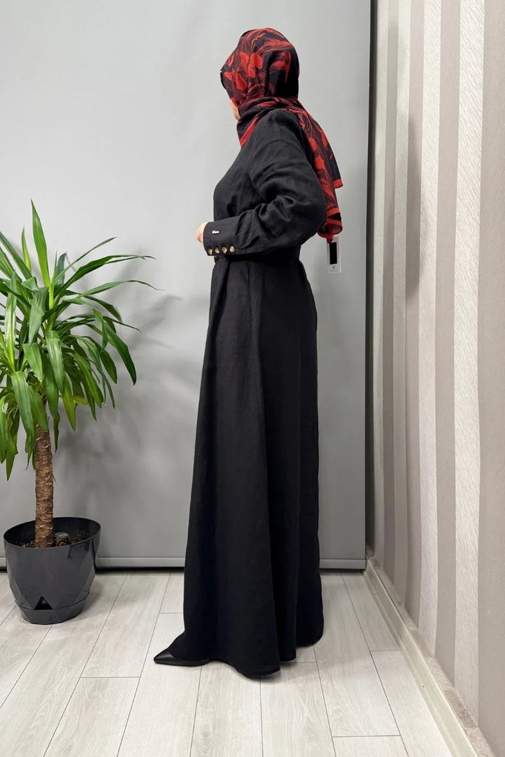 Miss Dalida Beli Kemerli Ceket Siyah T25Y- 8018 - Siyah - Görsel 2 
