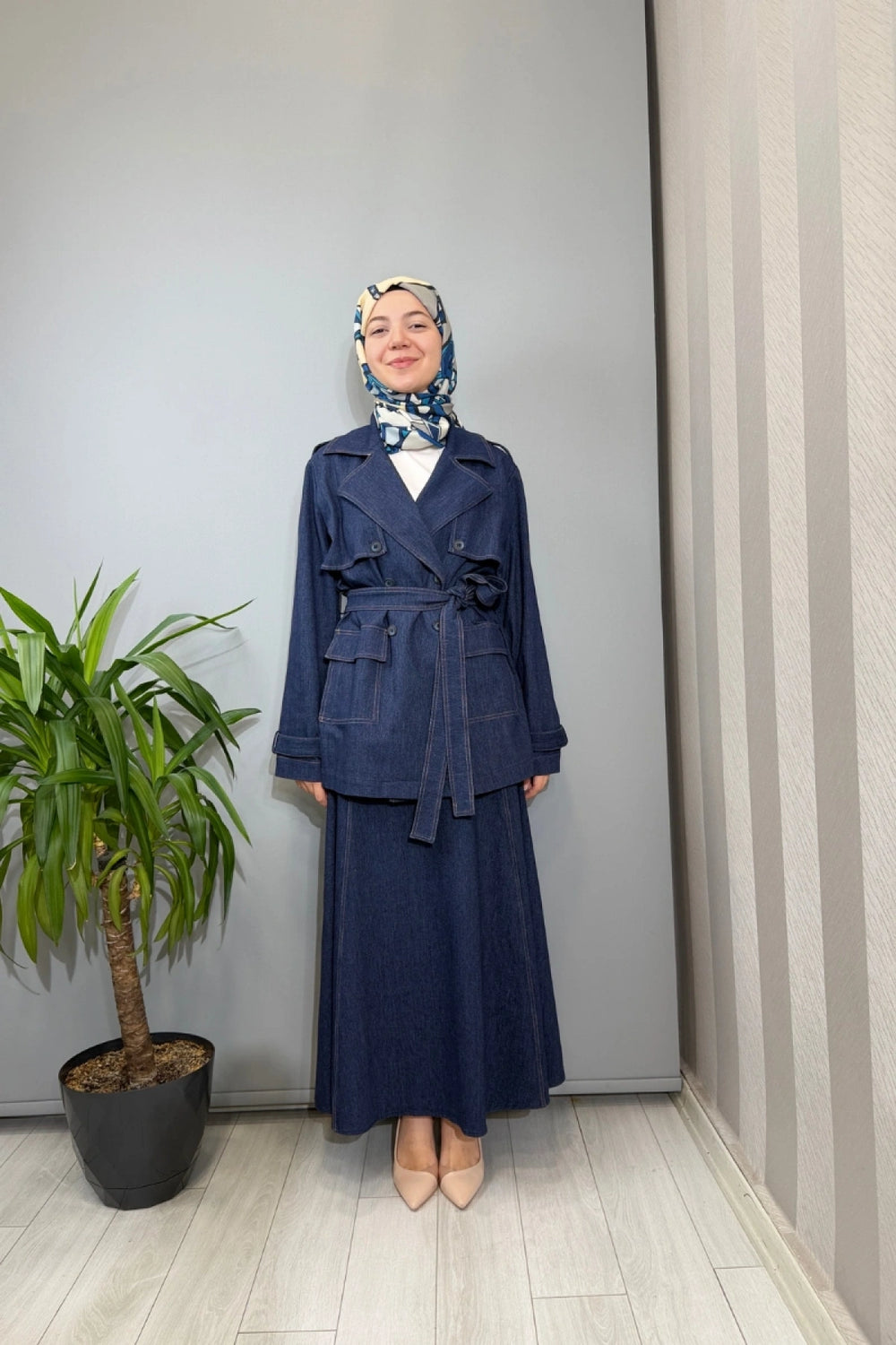 Miss Dalida Denim Çan Etek T26Y-2000 - Lacivert - Görsel 2 #renk_lacivert