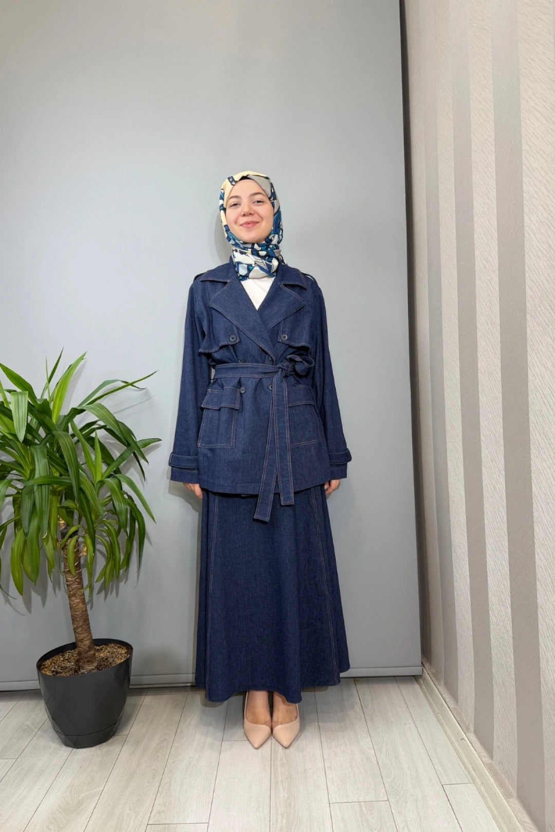 Miss Dalida Denim Çan Etek T26Y-2000 - Lacivert - Görsel 2 
