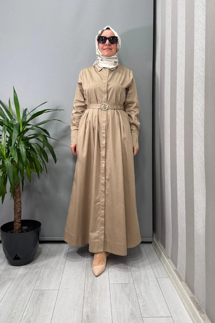 Miss Dalida Gizli Patlı Kemerli Elbise Taş T25Y- 4086