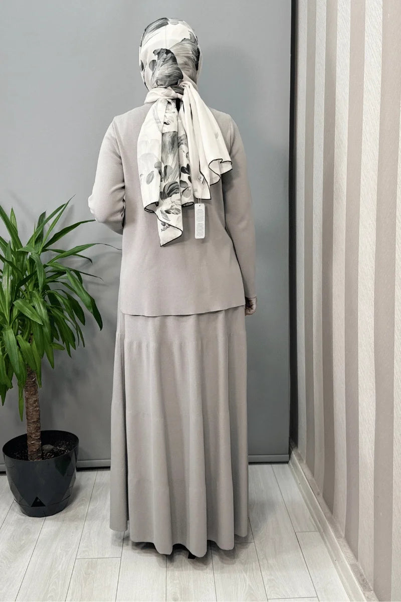 Miss Dalida Triko Etek Gri T25Y- 2004