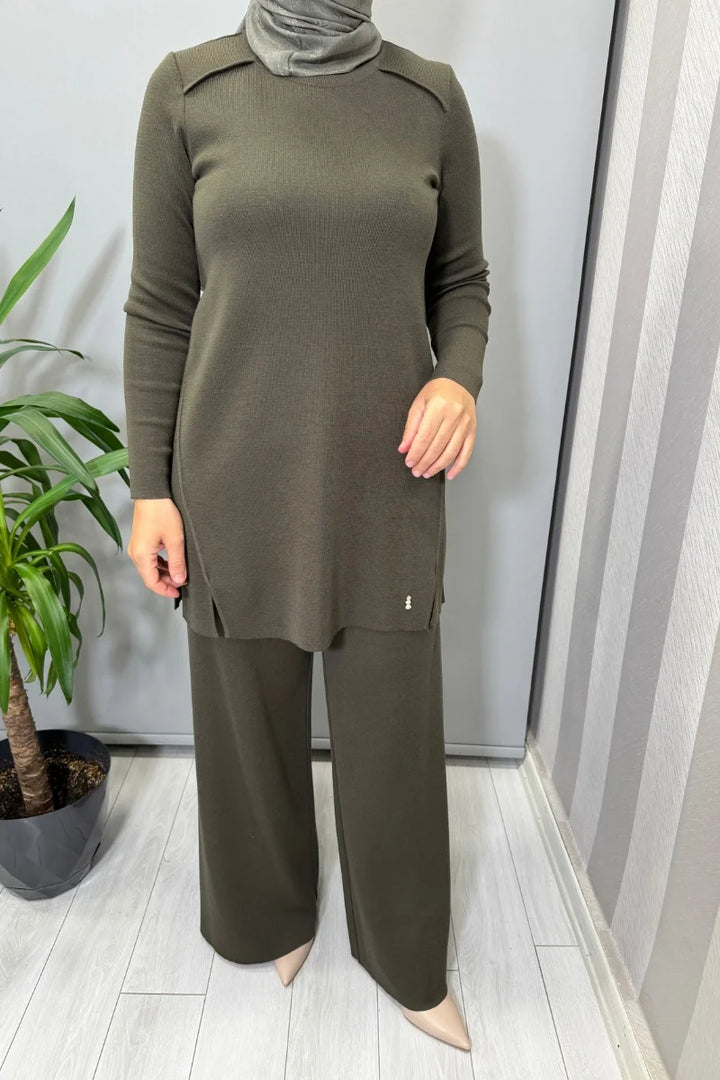 Miss Dalida Triko Takım Haki T26K-6001 (T26K-7001)