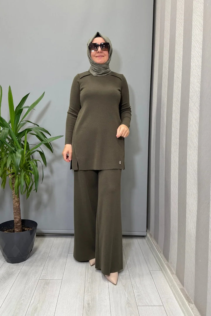 Miss Dalida Triko Takım Haki T26K-6001 (T26K-7001)