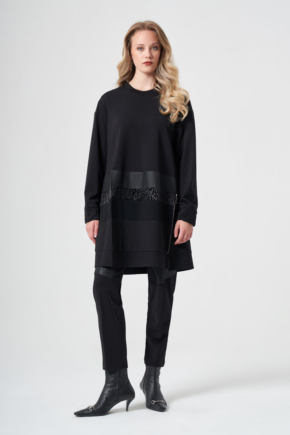 Misswhence Tunik Havuç Pantolon Takım 40007(40107) Siyah