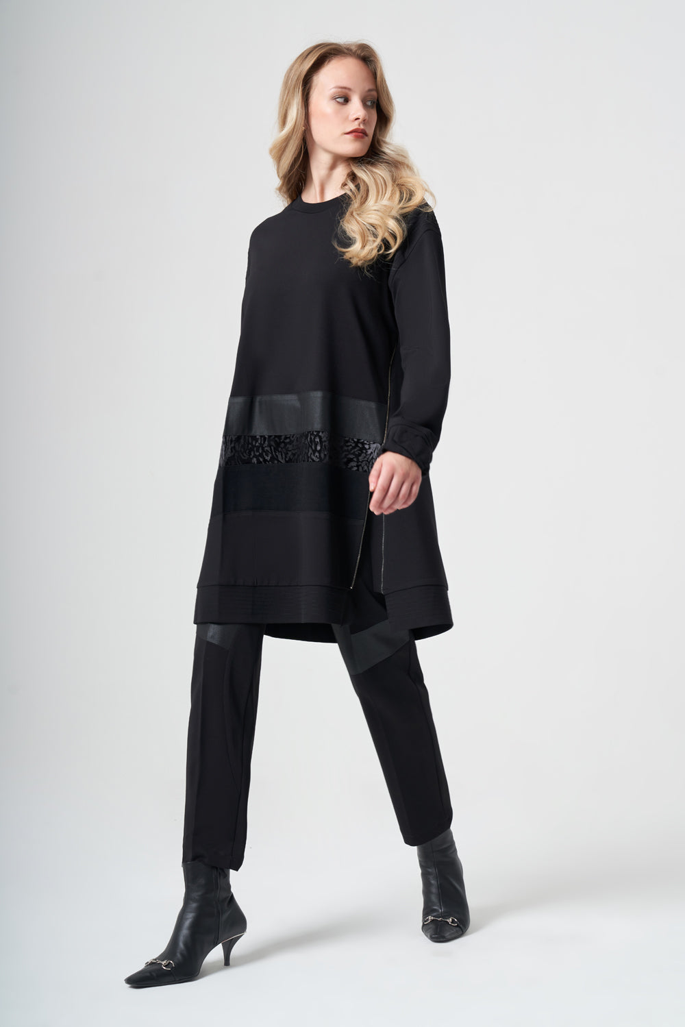 Misswhence Tunik Havuç Pantolon Takım 40007(40107) Siyah