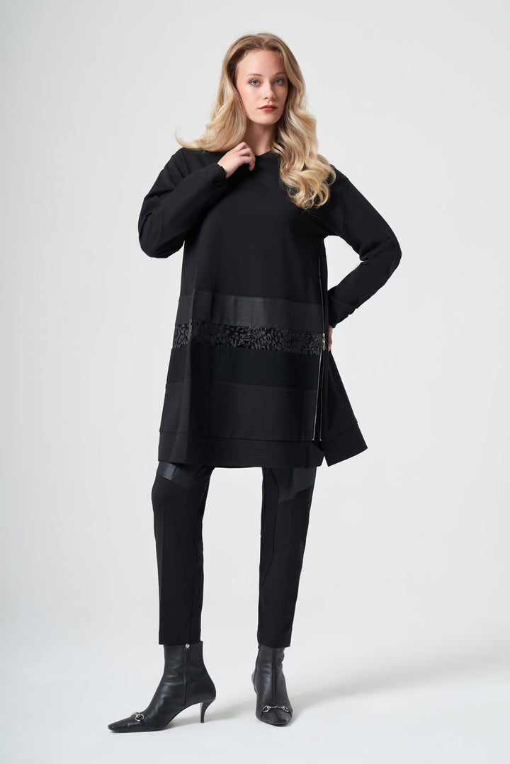 Misswhence Tunik Havuç Pantolon Takım 40007(40107) Siyah