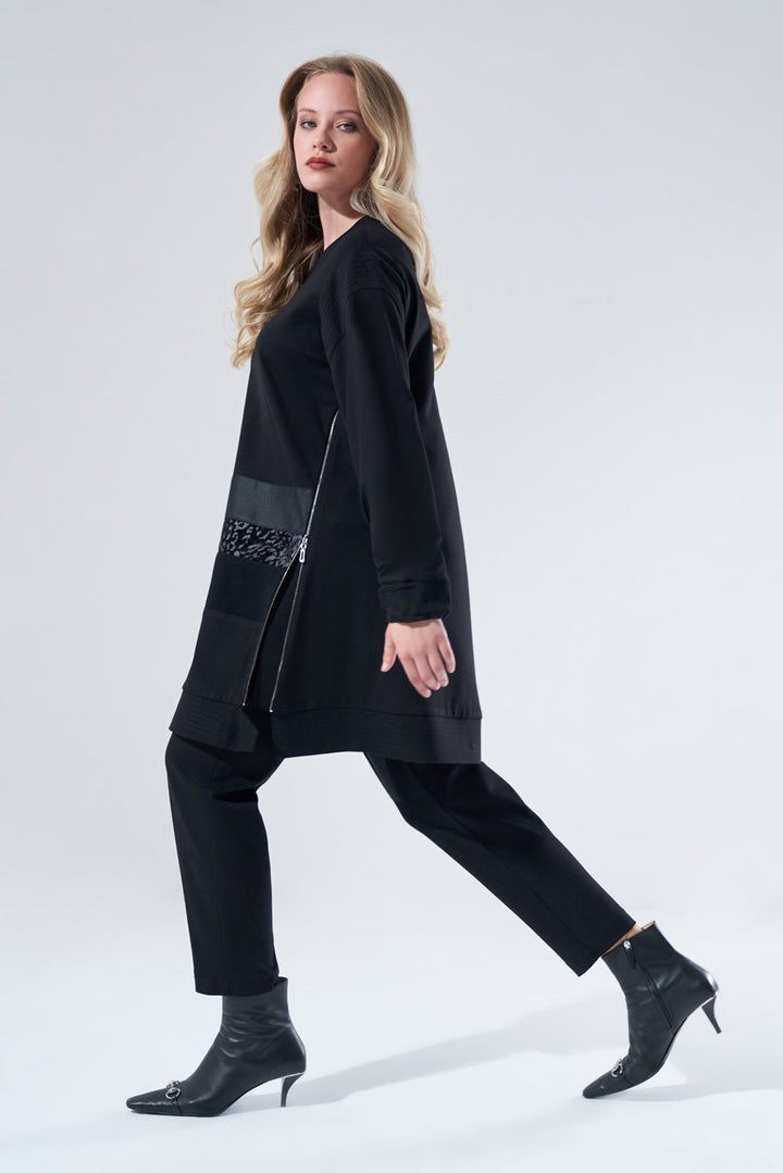 Misswhence Tunik Havuç Pantolon Takım 40007(40107) Siyah