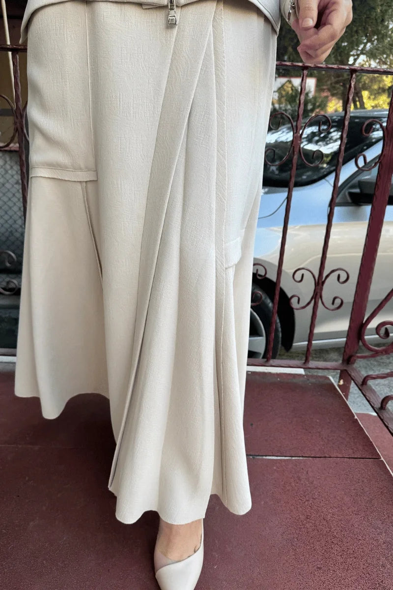 MissWhence Ceket Etek Takım 36204 - Bej - Görsel 5 