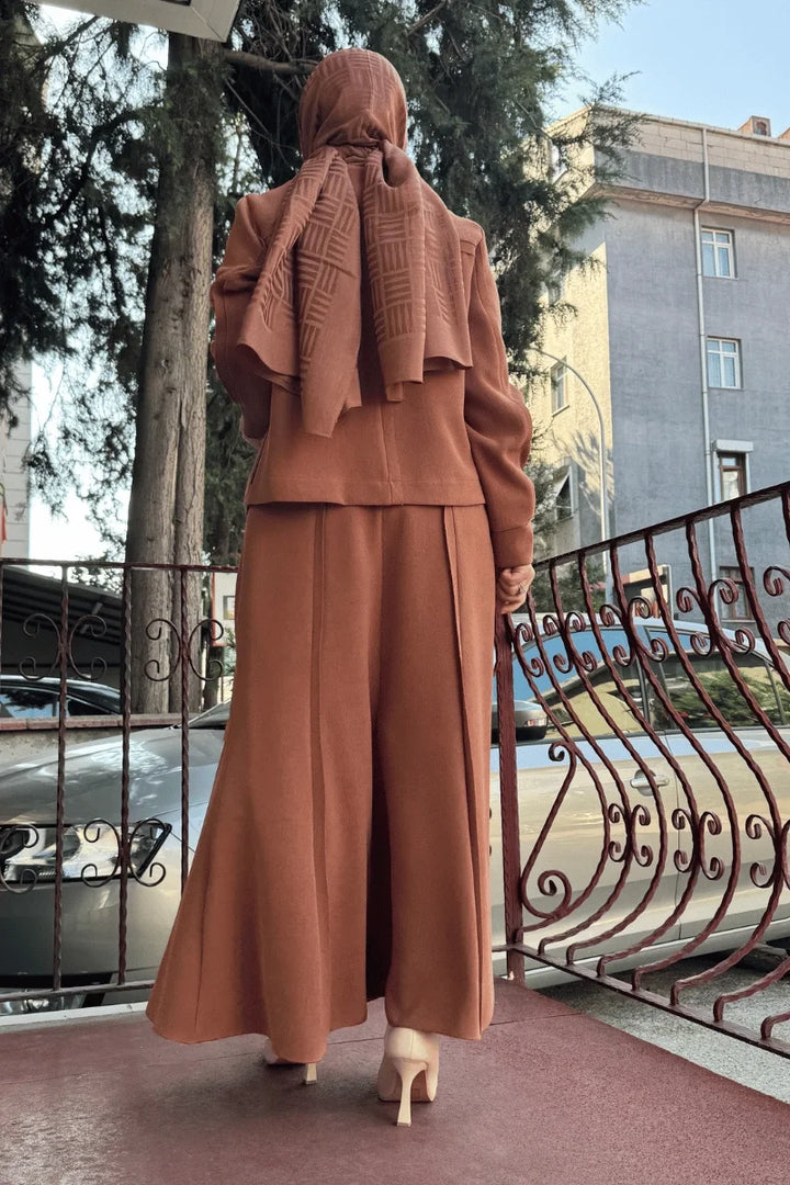 MissWhence Ceket Etek Takım 36204 - Tarçın - Görsel 3 