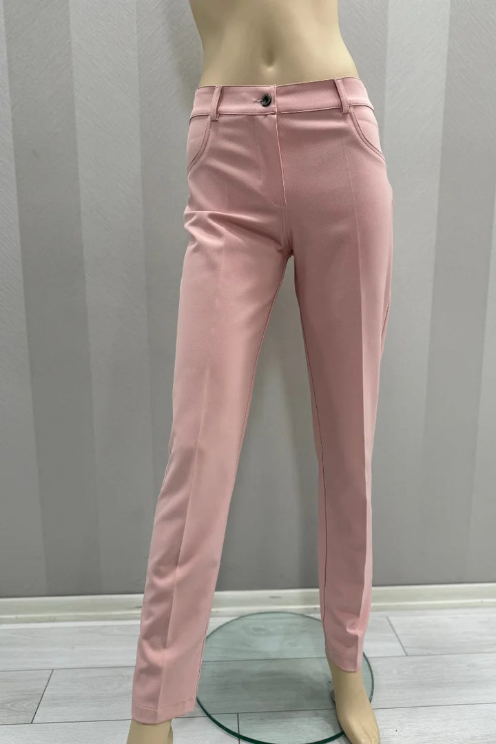 MissWhence Cigarette Pantolon 24104 - Pembe - Görsel 1 