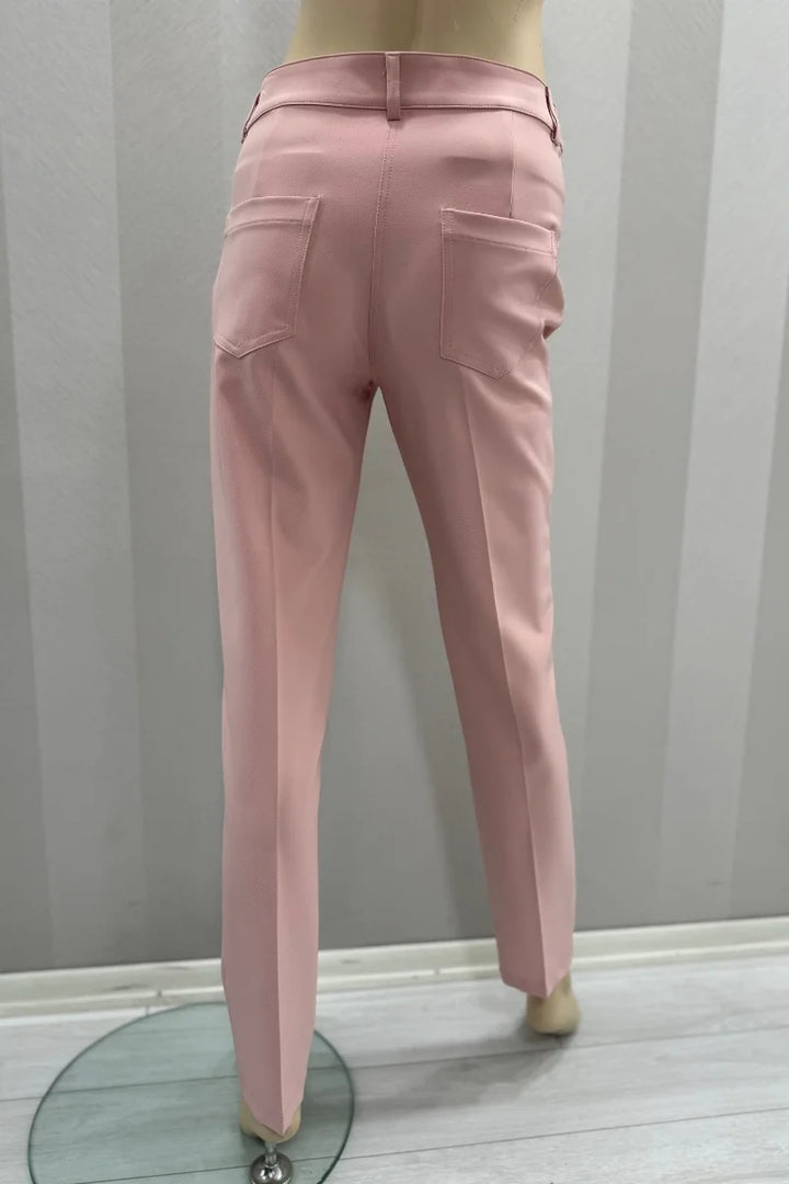 MissWhence Cigarette Pantolon 24104 - Pembe - Görsel 2 