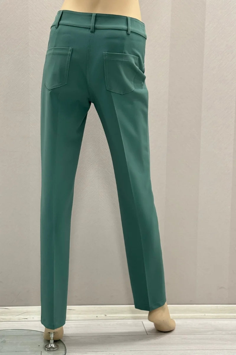 MissWhence Cigarette Pantolon 24104 - Yeşil - Görsel 2 