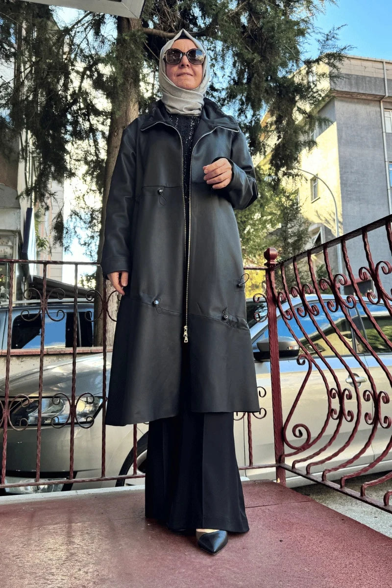 MissWhence Deri Ceket 36414 - Siyah - Görsel 1 #renk_siyah