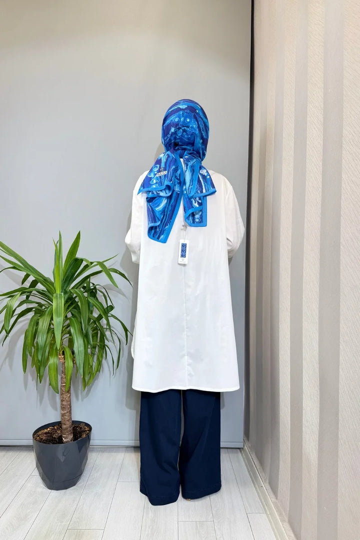 Misswhence Fermuarlı Kap 39403 - Beyaz - Görsel 3 