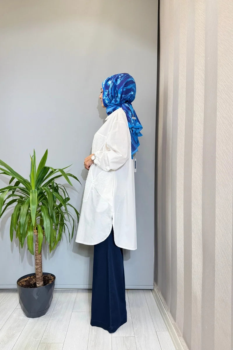 Misswhence Fermuarlı Kap 39403 - Beyaz - Görsel 2 #renk_beyaz