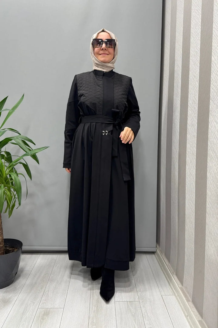 Misswhence Kapitone Detaylı Pardesü 38527 - Siyah - Görsel 1 