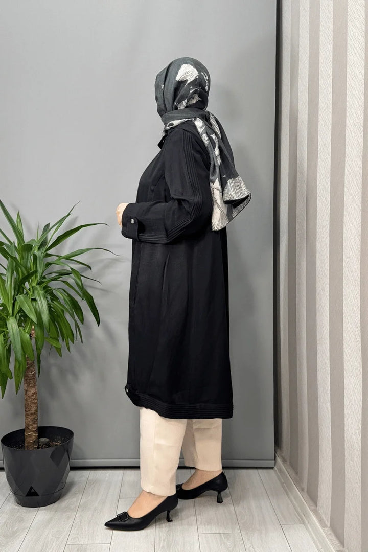 Misswhence Keten Kap 37404 - Siyah - Görsel 2 