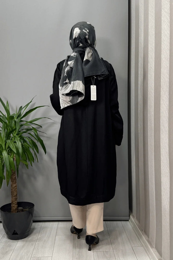 Misswhence Keten Kap 37404 - Siyah - Görsel 3 