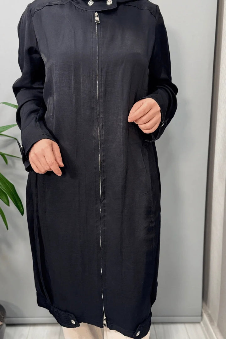 Misswhence Keten Kap 37404 - Siyah - Görsel 4 