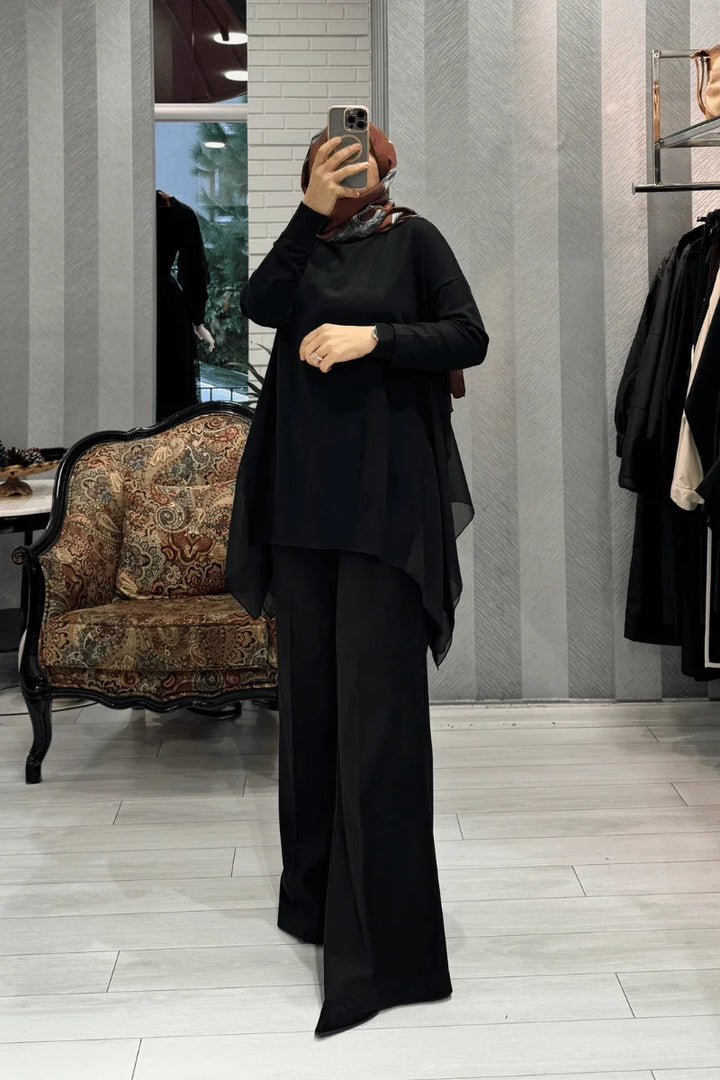 Misswhence Likralı Kot Pantolon 36100 - Siyah - Görsel 1 