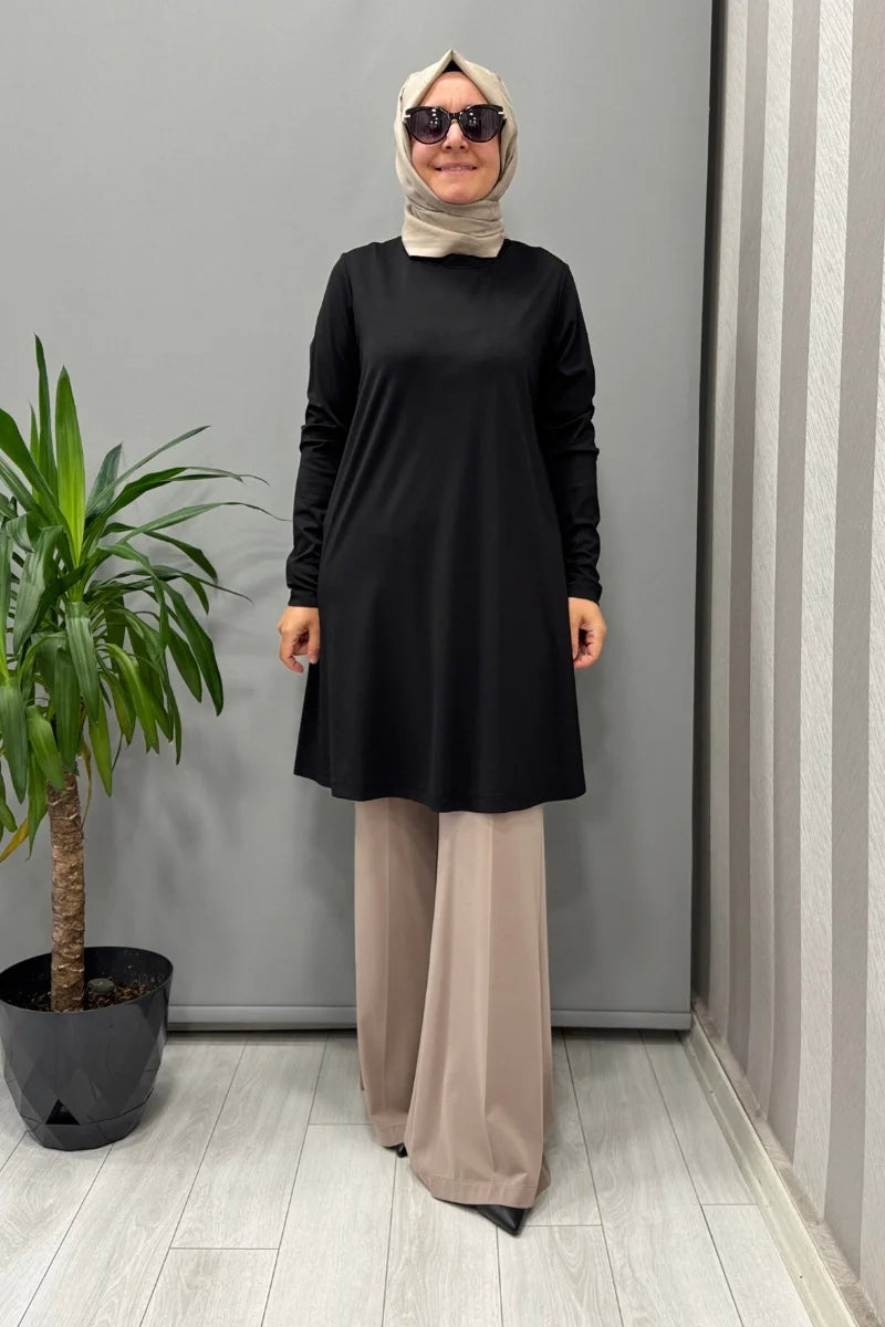 Misswhence Modal Tunik 37029 - Siyah - Görsel 1 #renk_siyah