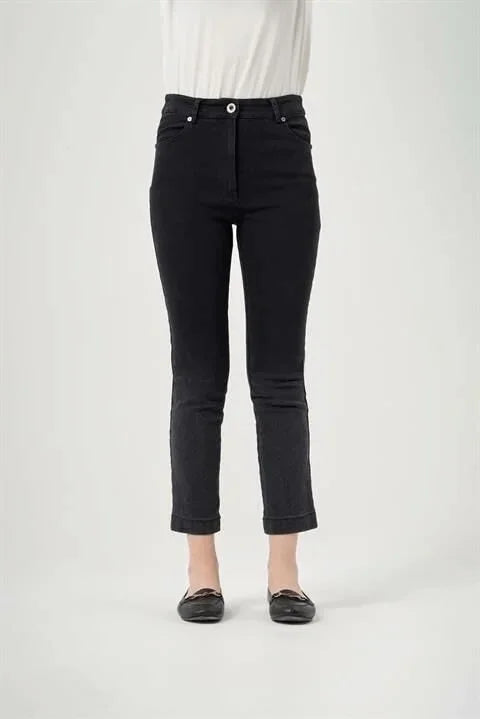 Misswhence Paçası Nakışlı Kot Pantolon 34104