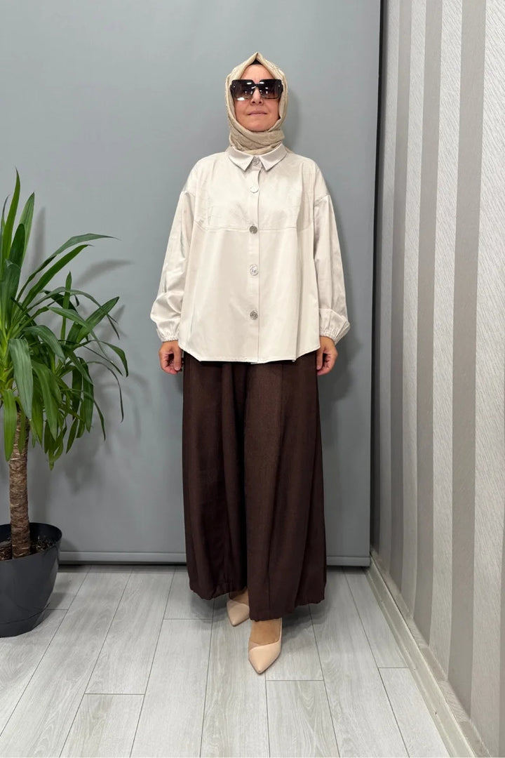 Misswhence Şalvar 38601 - Kahve - Görsel 1 
