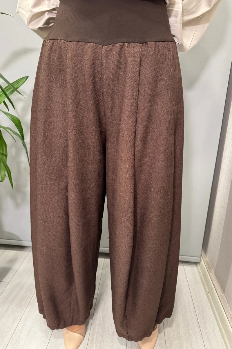 Misswhence Şalvar 38601 - Kahve - Görsel 4 
