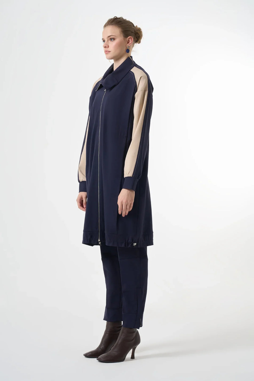 Misswhence Şerit Detaylı Kap 38400 - Lacivert - Görsel 2 