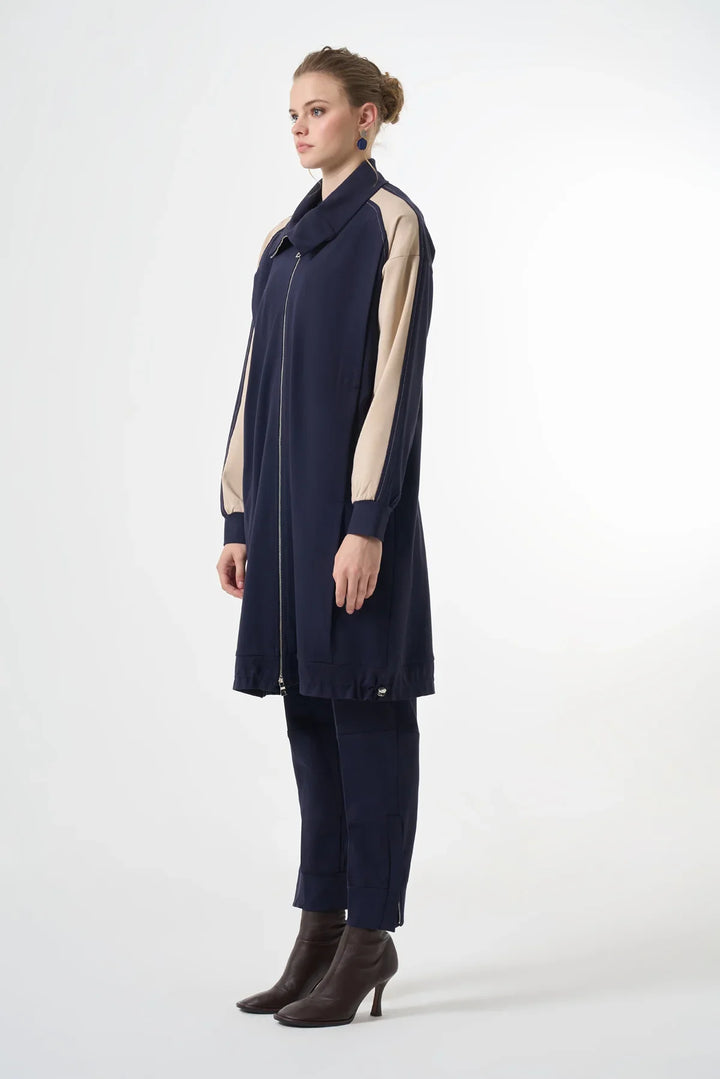 Misswhence Şerit Detaylı Kap 38400 - Lacivert - Görsel 2 