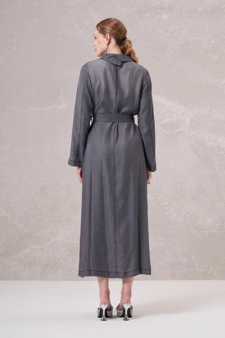 Misswhence Tencel Pardesü 35518 - Gri - Görsel 5 