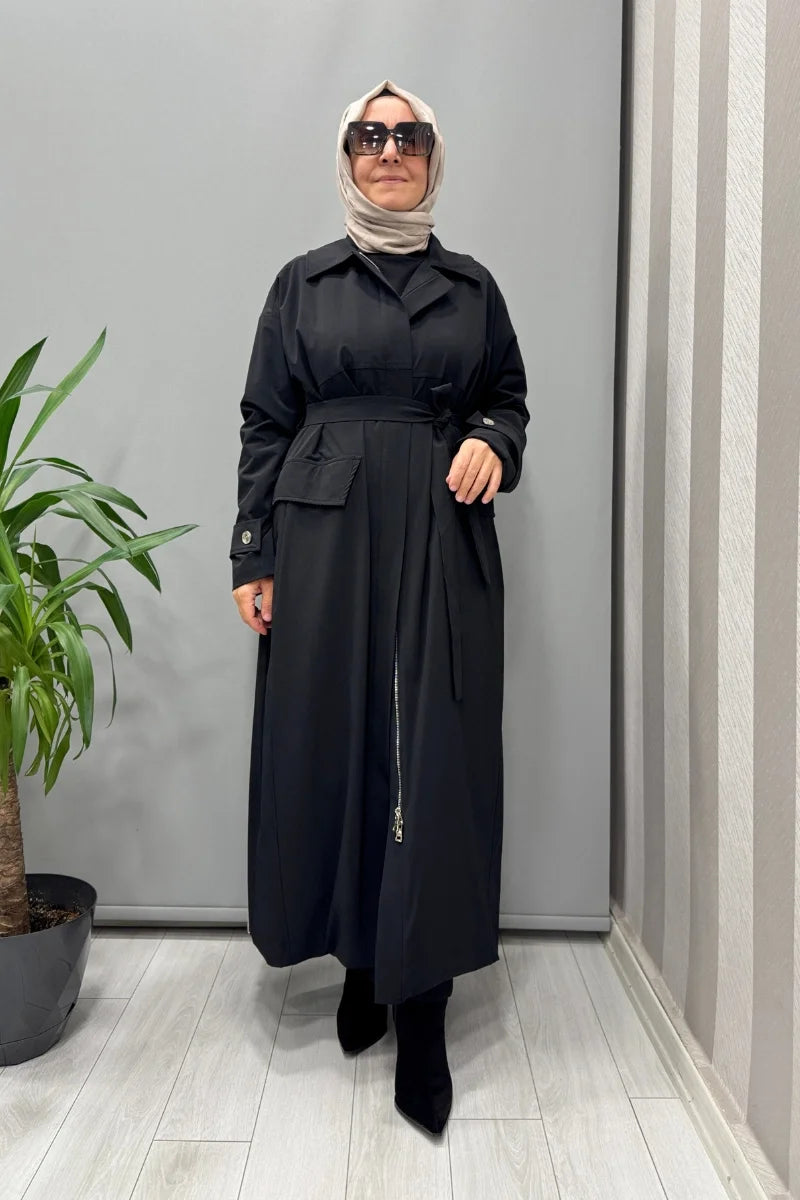 Misswhence Trençkot 38500 - Siyah - Görsel 1 