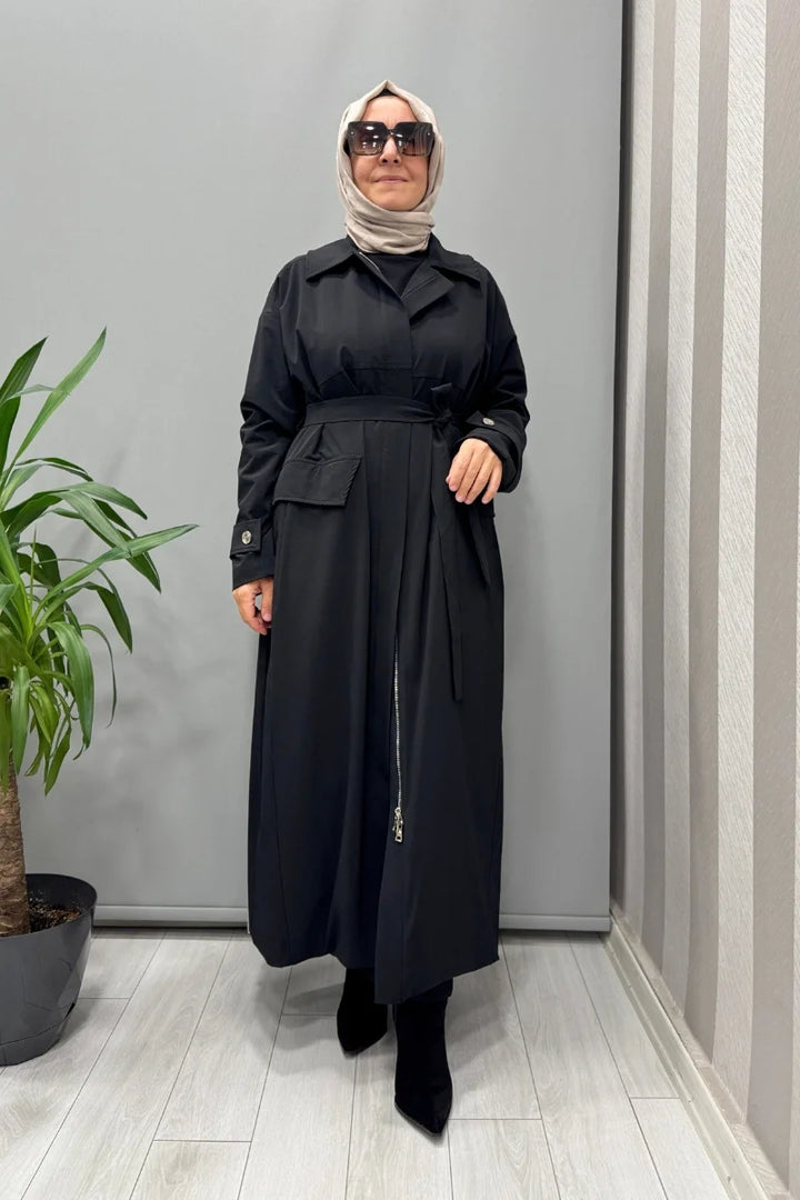 Misswhence Trençkot 38500 - Siyah - Görsel 1 