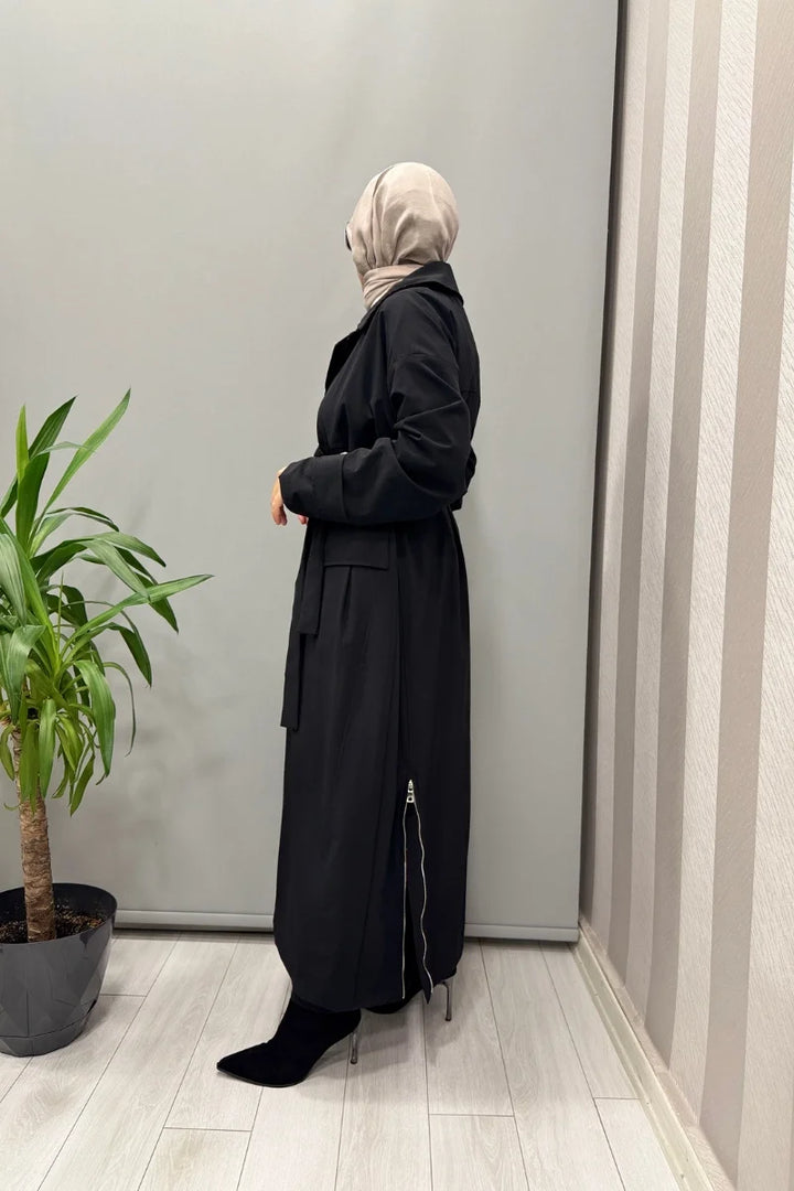 Misswhence Trençkot 38500 - Siyah - Görsel 2 