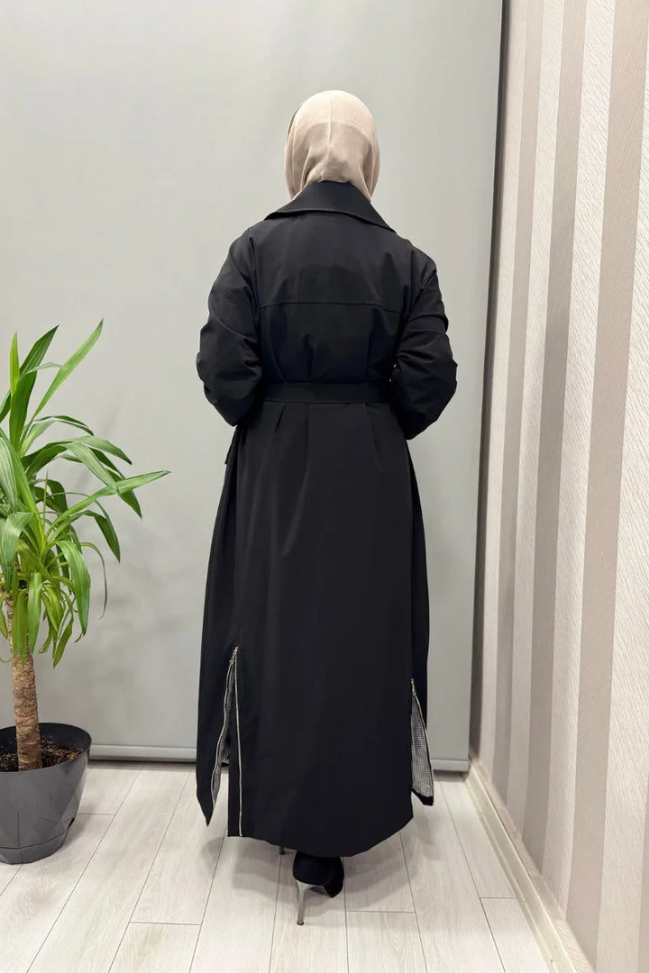 Misswhence Trençkot 38500 - Siyah - Görsel 4 