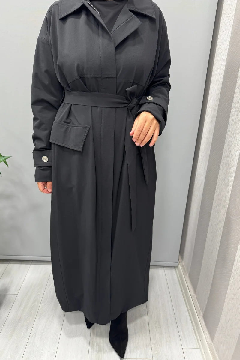 Misswhence Trençkot 38500 - Siyah - Görsel 3 