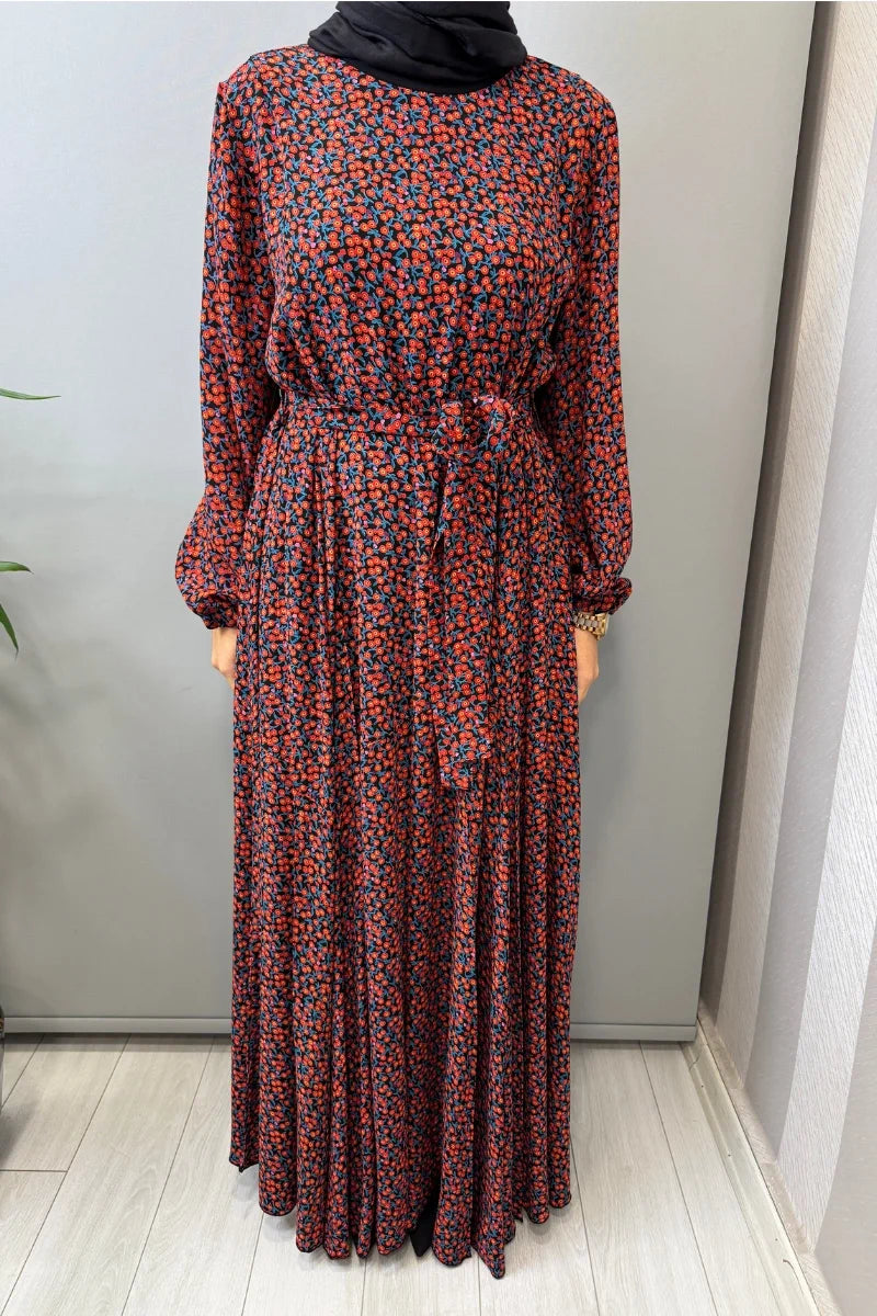 Misswhence Viscon Elbise 39844 - Kırmızı - Görsel 4 