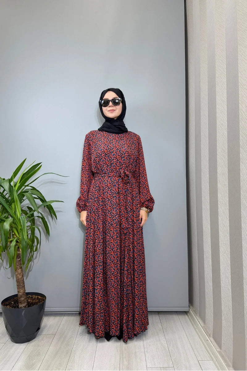 Misswhence Viscon Elbise 39844 - Kırmızı - Görsel 1 