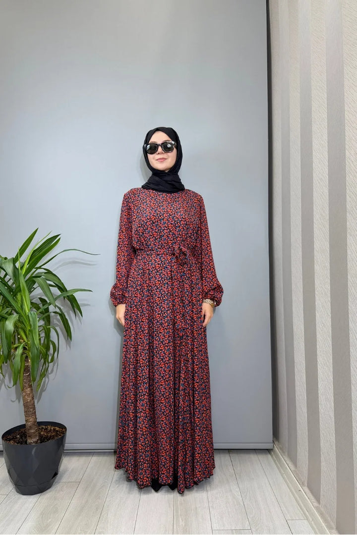 Misswhence Viscon Elbise 39844 - Kırmızı - Görsel 1 