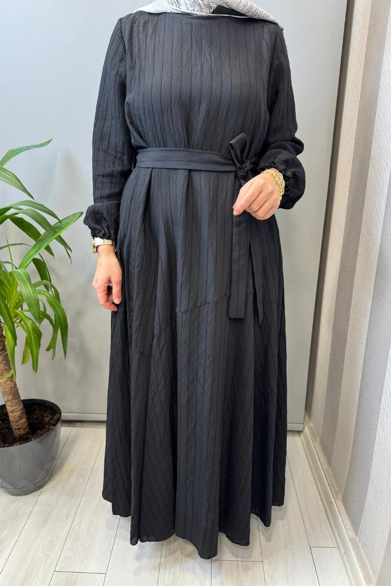 Misswhence Viscon Elbise 39844 - Siyah - Görsel 4 