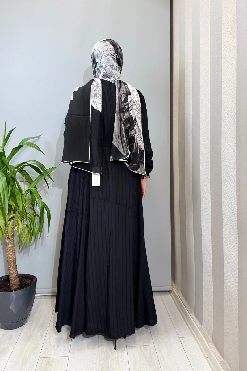 Misswhence Viscon Elbise 39844 - Siyah - Görsel 3 